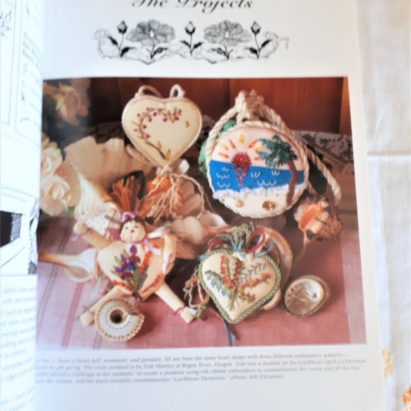 Vintage 1990s Softcover Book Silk Ribbon Embroidery by Judith Baker Montano - Picture 7 of 14